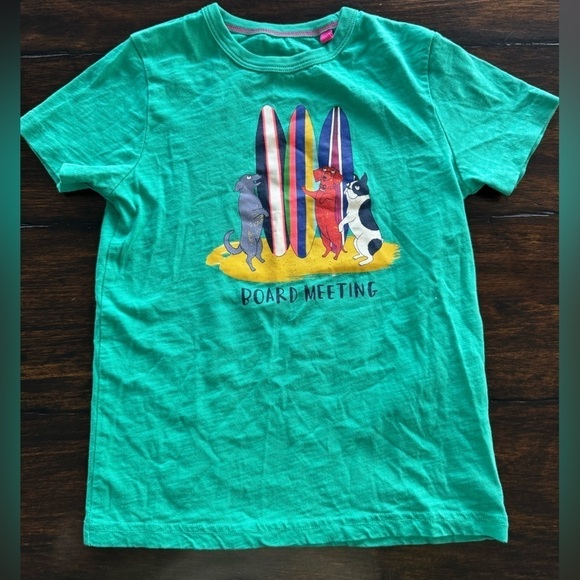 Mini Boden 7-8 Board Meeting Dog Graphic Tee Top T-Shirt - Picture 1 of 3